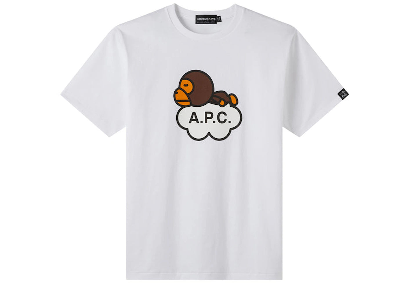 BAPE x A.P.C Milo Cloud T-shirt White