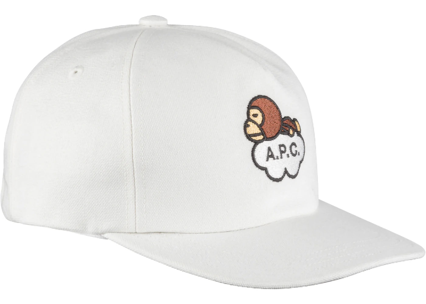 BAPE x A.P.C. Milo on APC Cotton Cap White