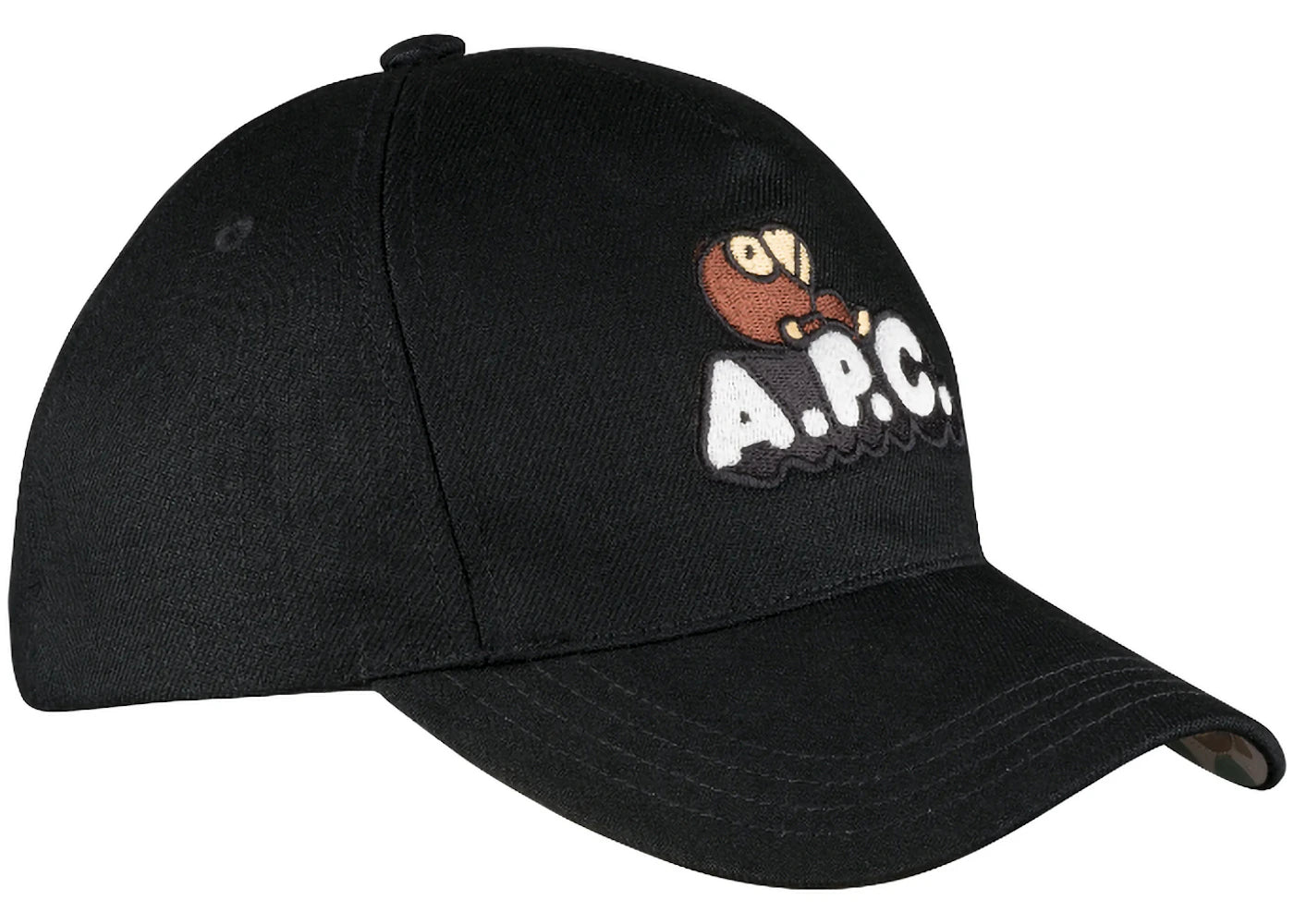 BAPE x A.P.C. Milo on APC Denim Cap Black