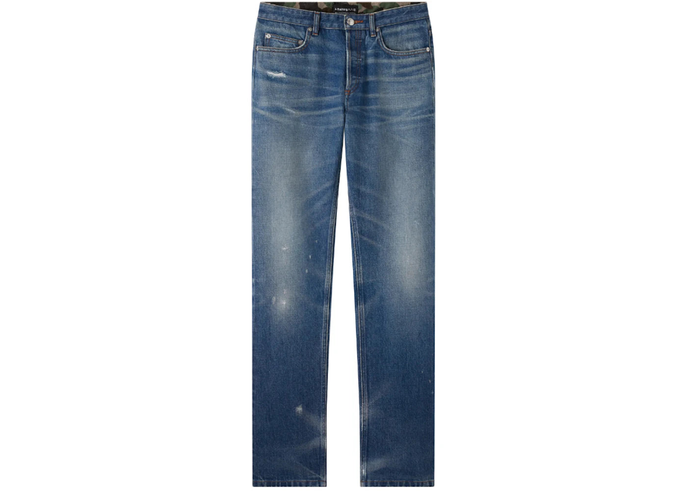 BAPE x A.P.C. Patched Damage Denim Pants Indigo