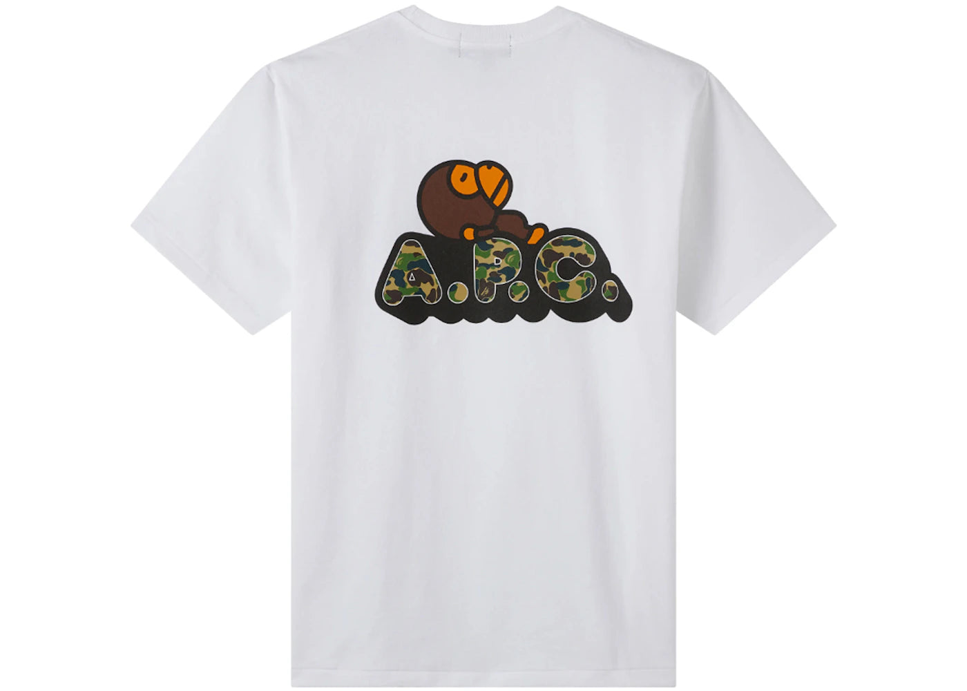 BAPE x A.P.C. Women's Milo on APC Wide T-Shirt White