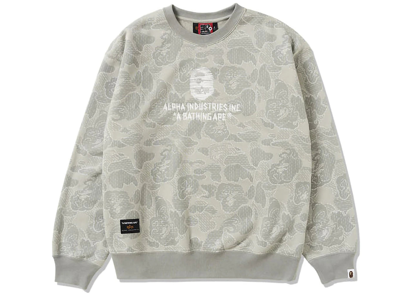 BAPE x Alpha Industries Crewneck Sweater Olivedrab
