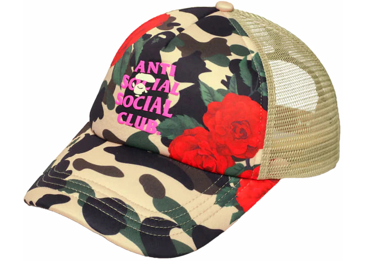 BAPE x Anti Social Social Club Mesh Cap Yellow