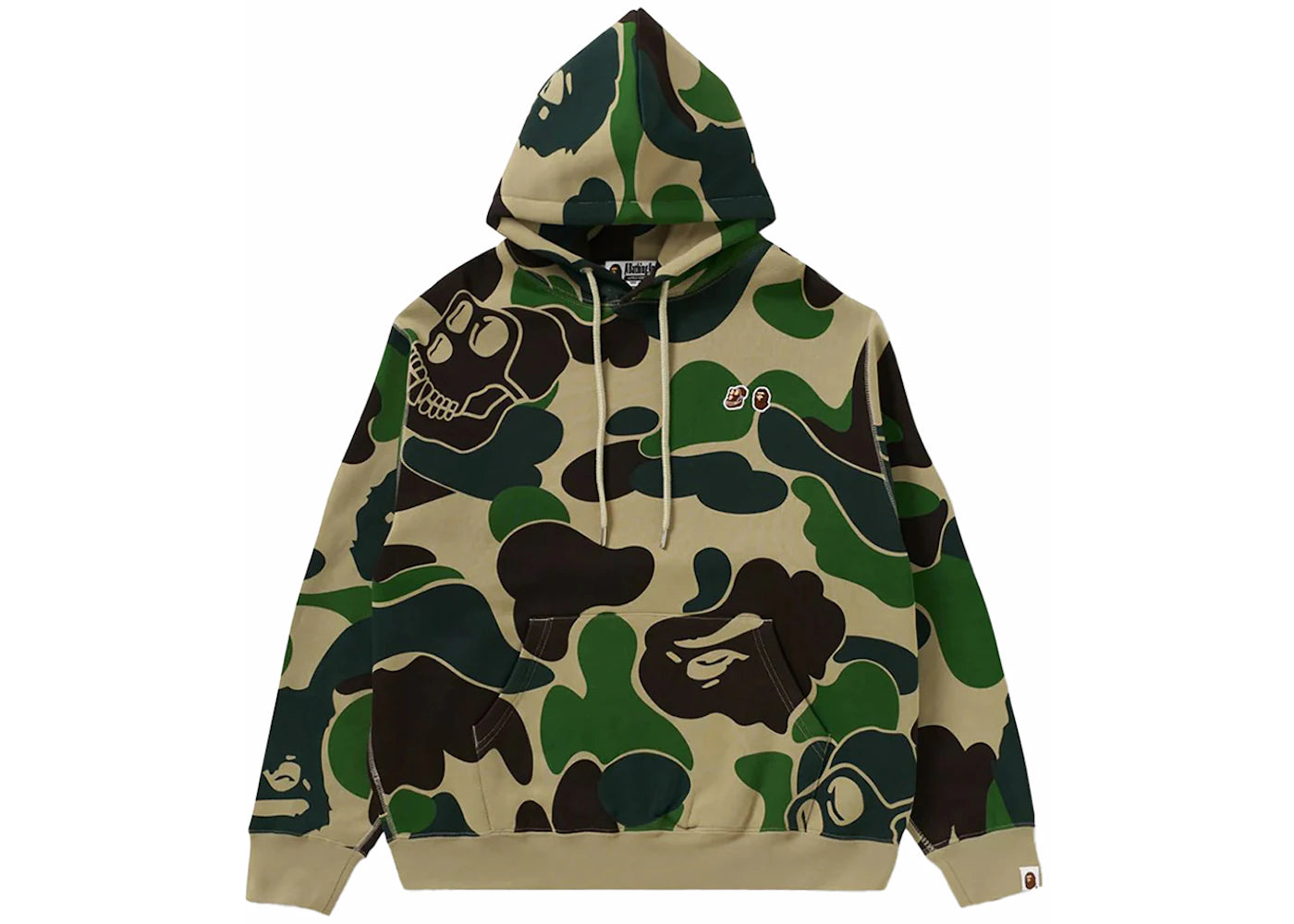 BAPE x BAYC Camo Pullover Hoodie Green