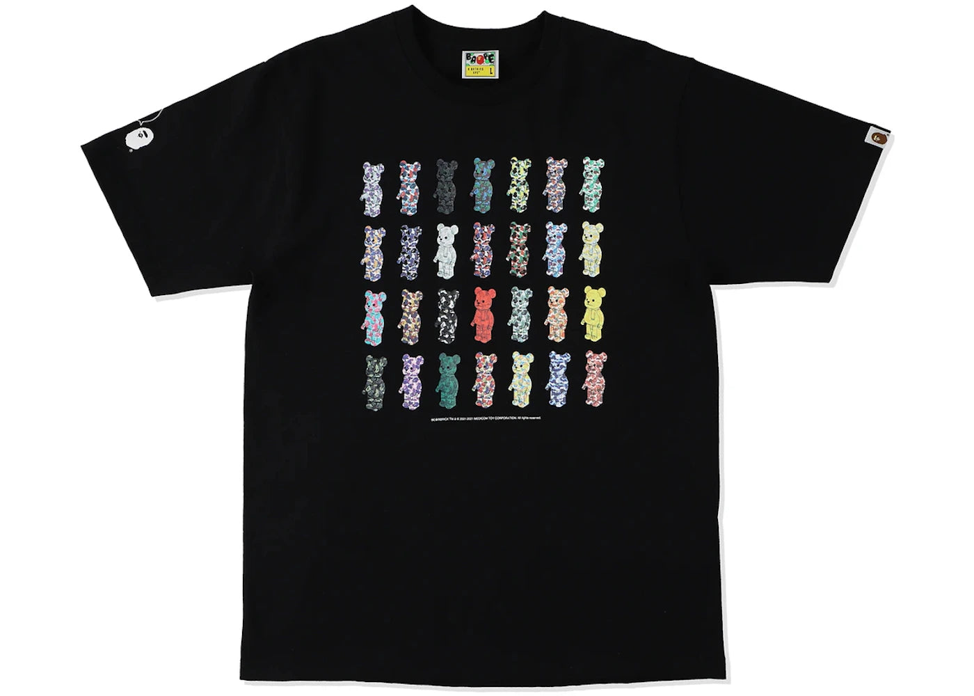 BAPE x BE@RBRICK 28th Anniversary Tee Black