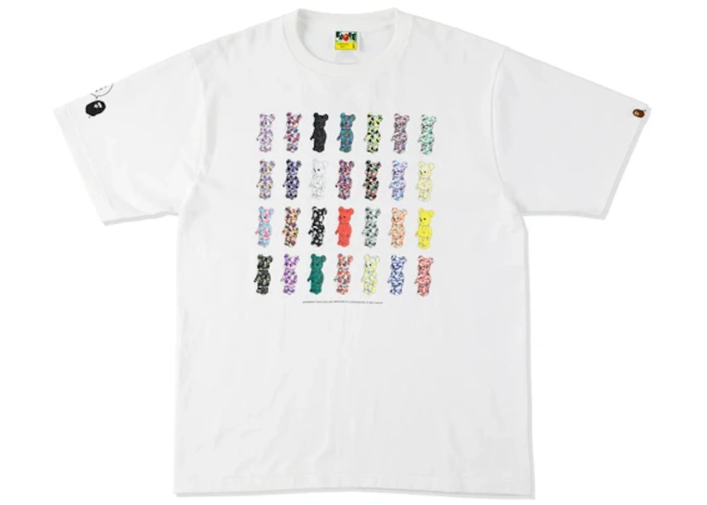 BAPE x BE@RBRICK 28th Anniversary Tee White