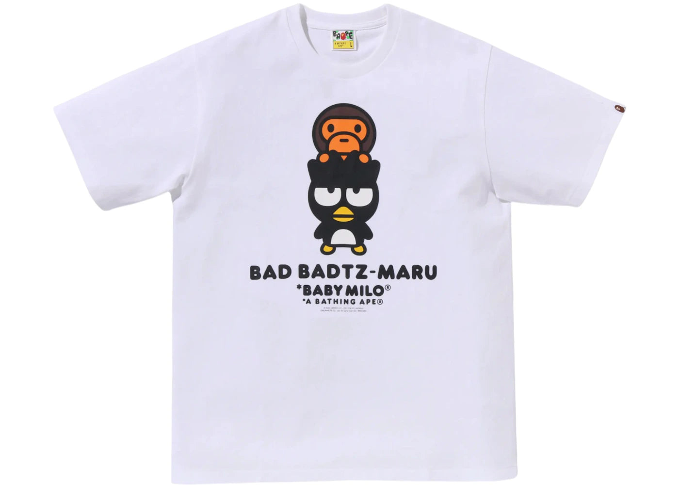 BAPE x Bad Badtz-Maru Baby Milo Tee White