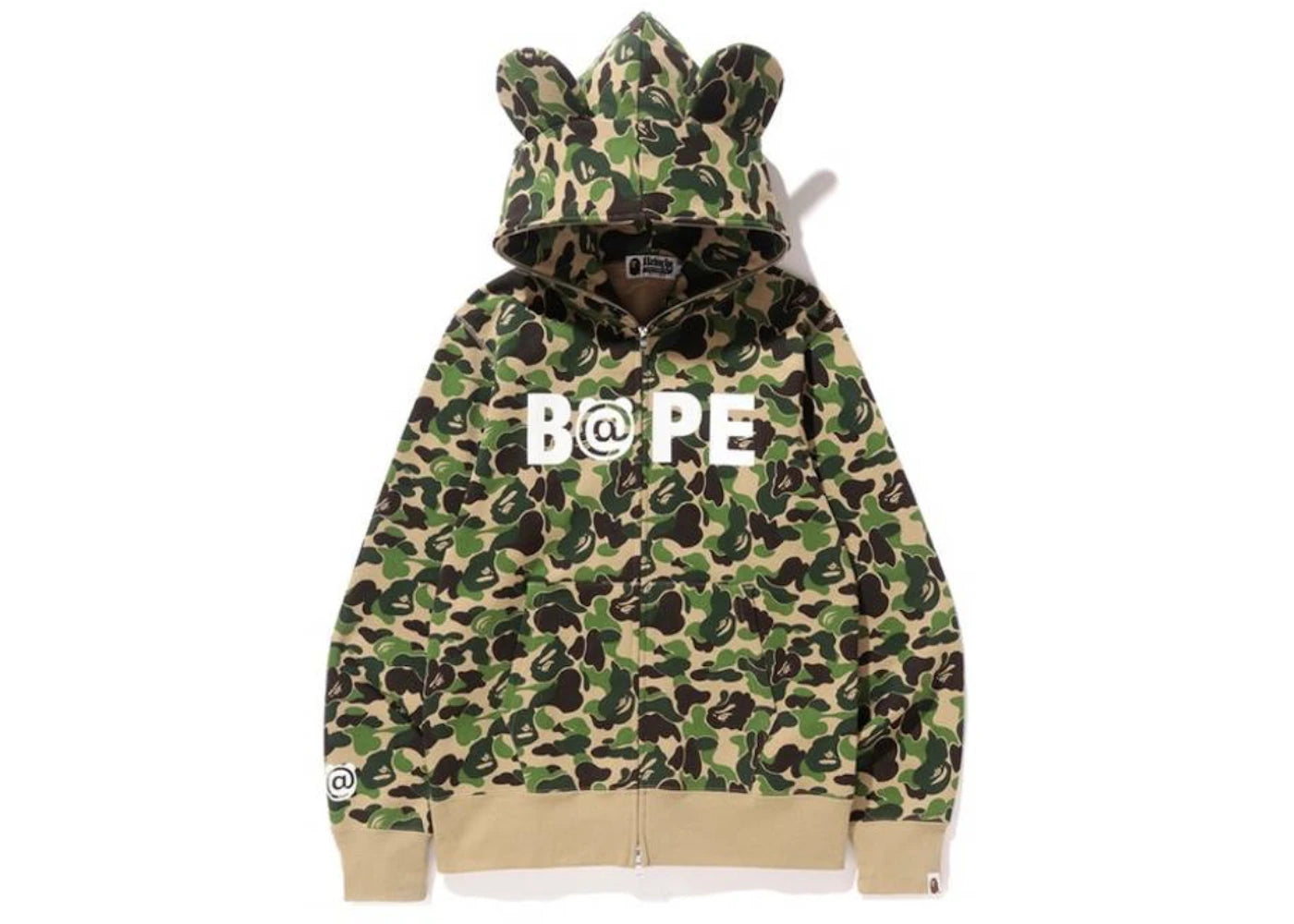 BAPE x Bearbrick ABC Bape Hoodie Green