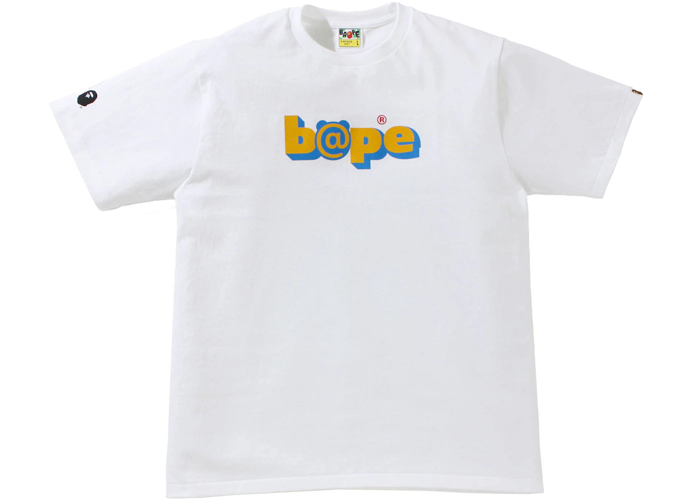 BAPE x Bearbrick Camo Bear Tee White