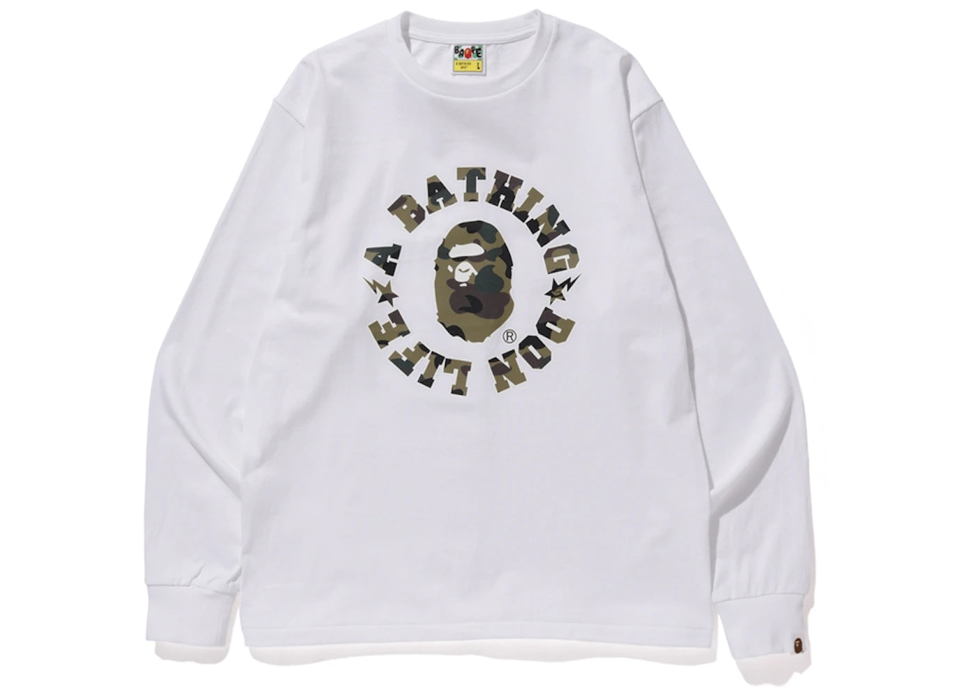 BAPE x Big Sean Don Life Long Sleeve Tee White