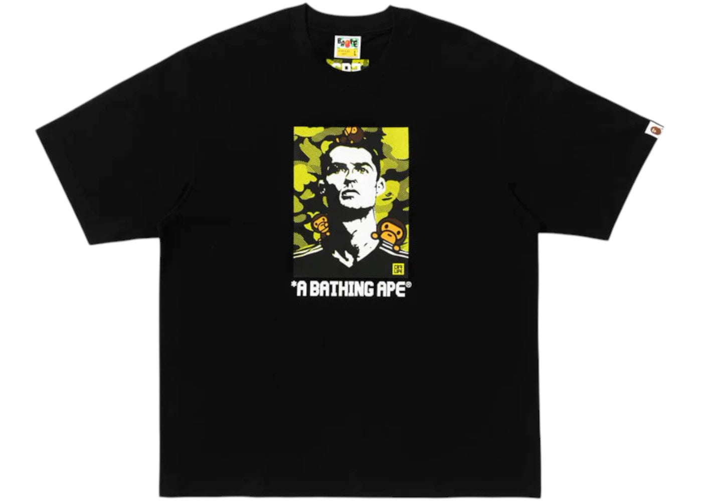 BAPE x CR7 Life Baby Milo Relaxed Fit Tee Black