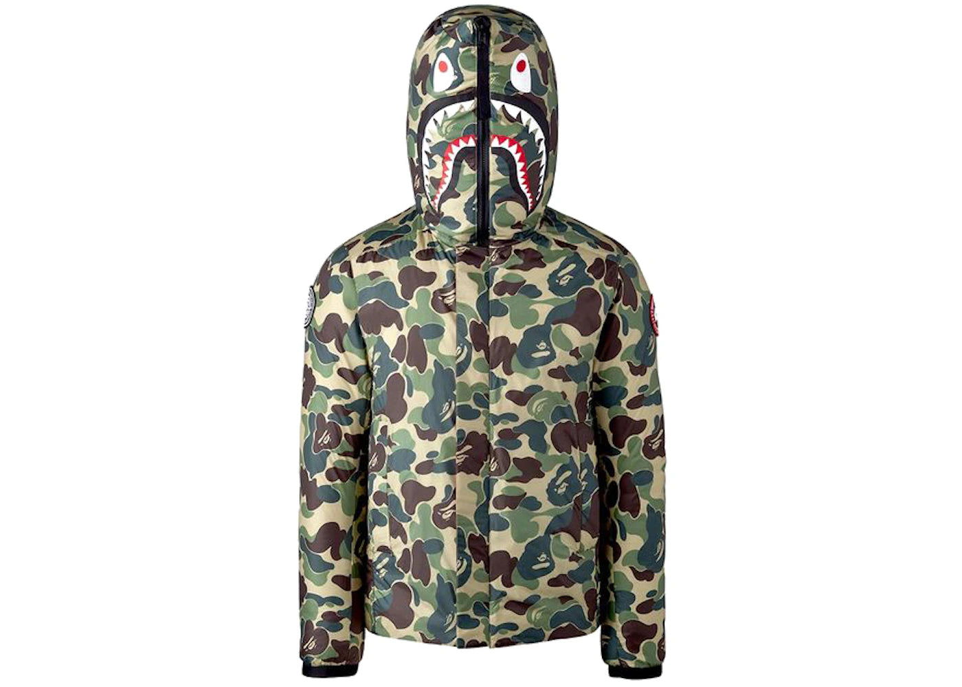 BAPE x Canada Goose x Concepts Crofton Shark Hoodie Blue/ABC Camo
