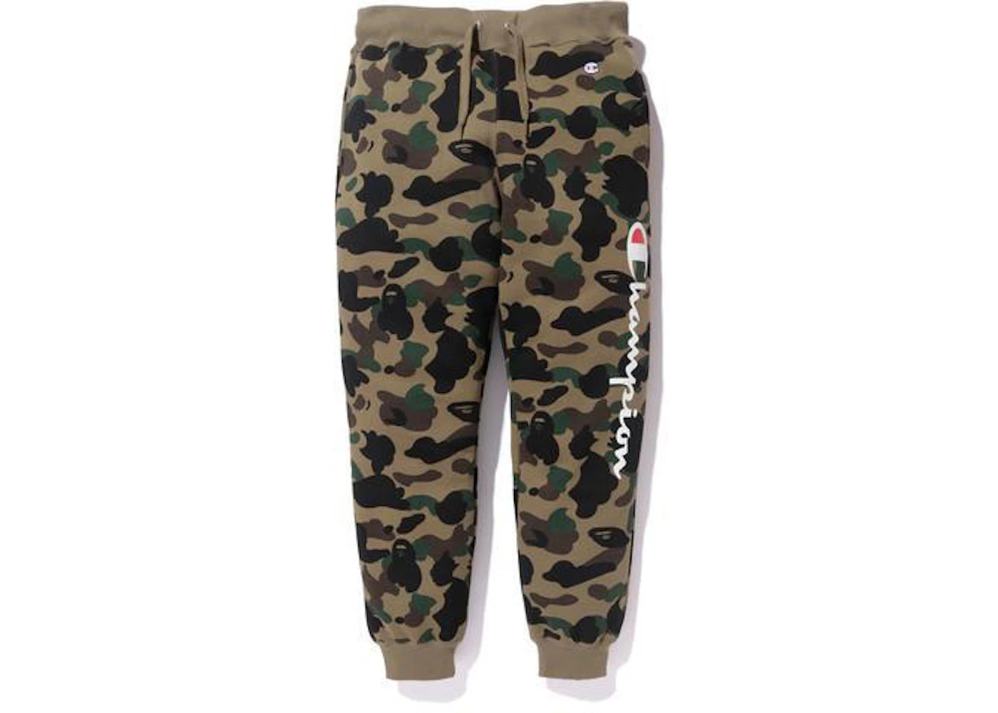 BAPE x Champion 1st Camo Sweatpant Green