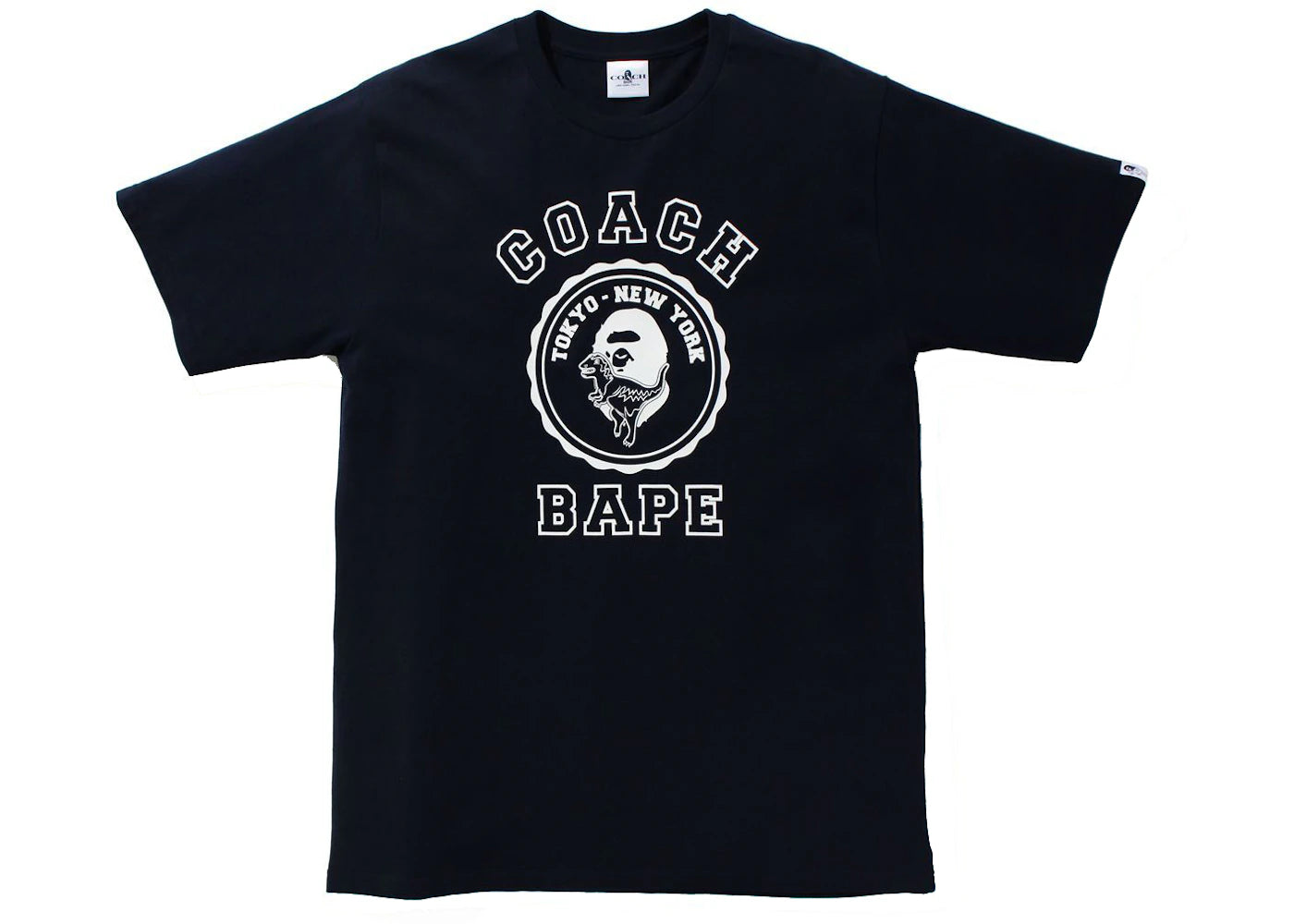 BAPE x Coach College Tee Navy