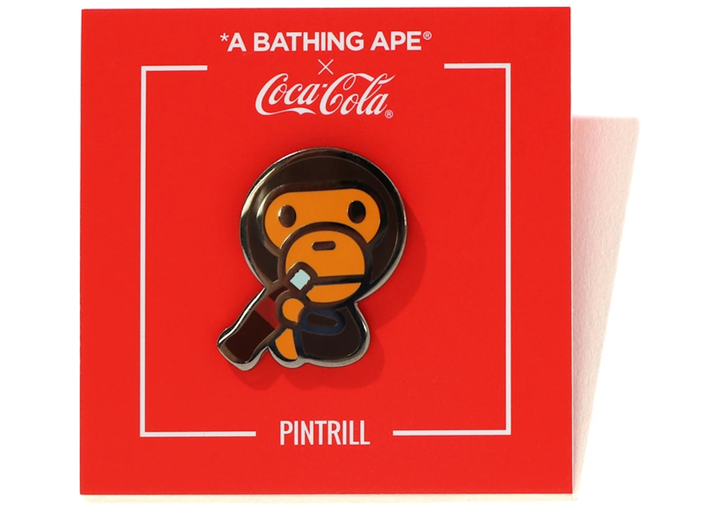 BAPE x Coca Cola Baby Milo Pintrill Pin Brown