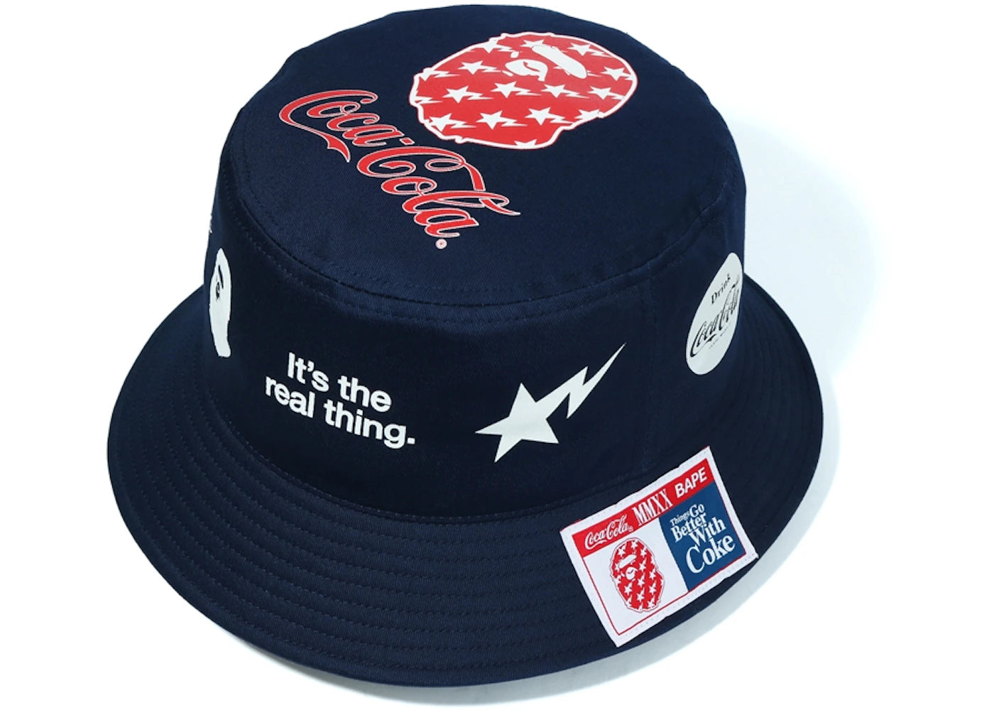 BAPE x Coca Cola Bucket Hat Navy