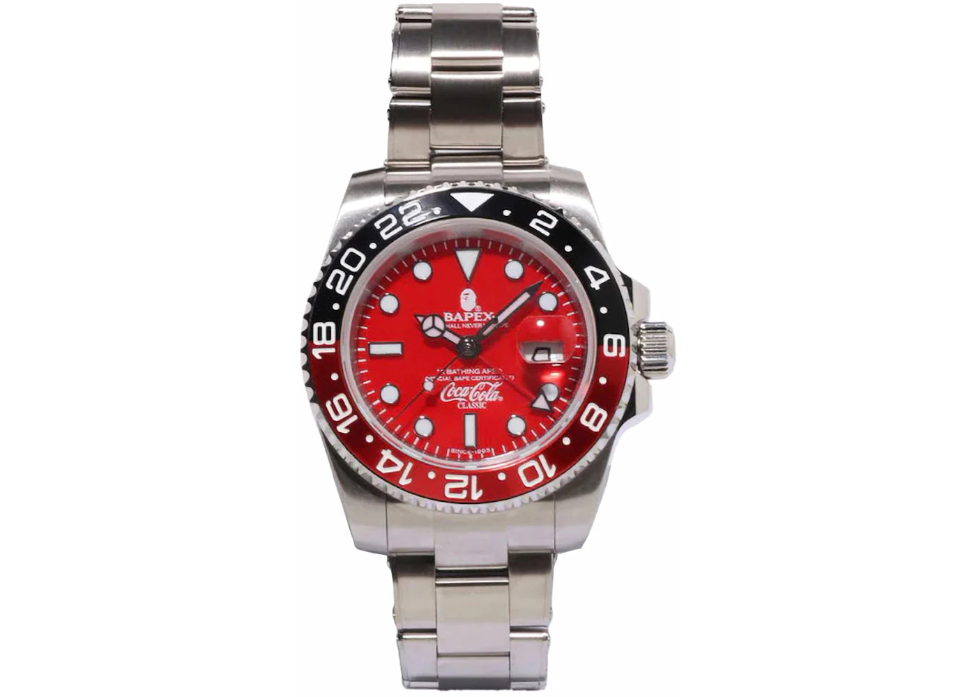 BAPE x Coca-Cola Classic Type 2 BAPEX Watch Red