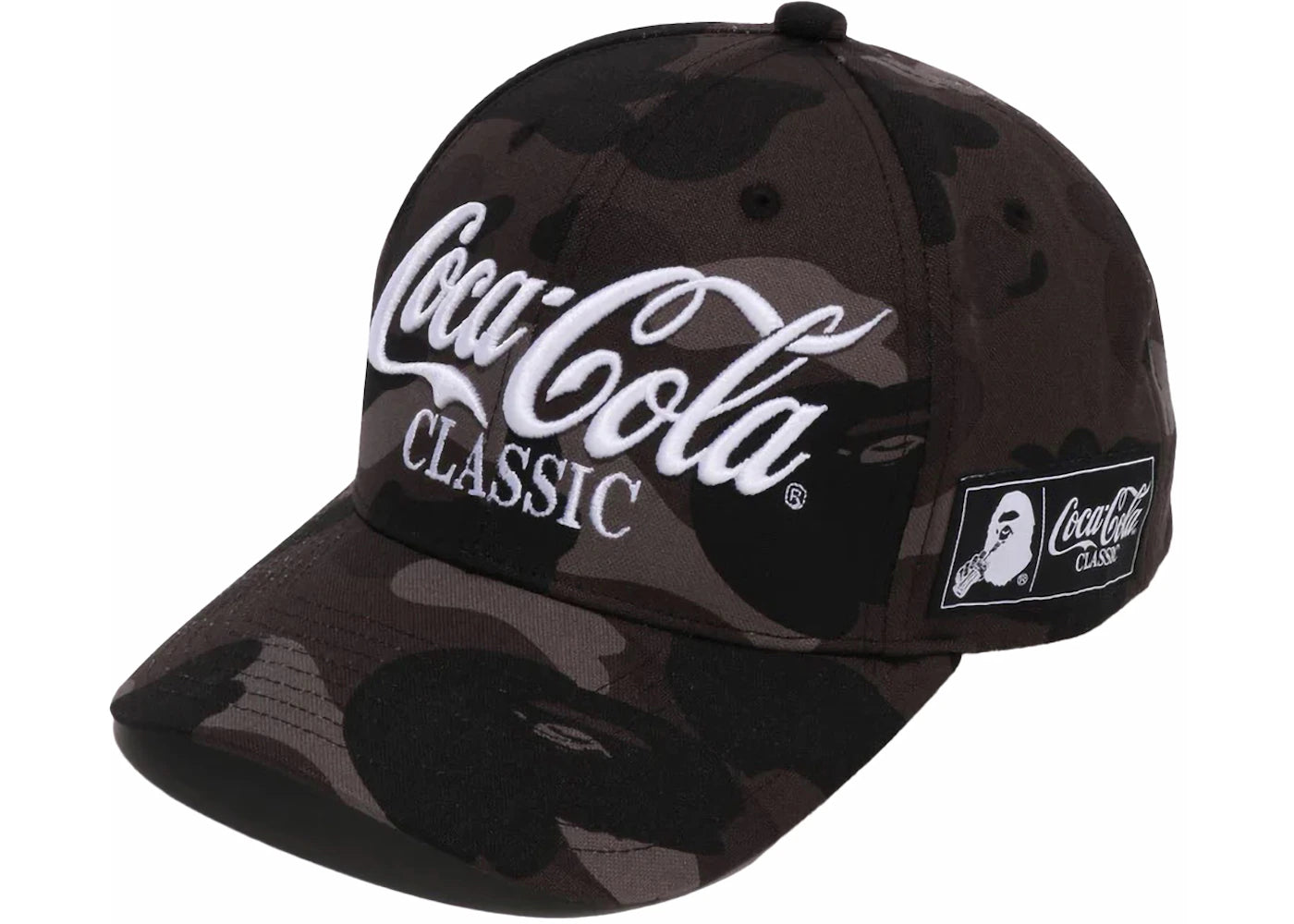 BAPE x Coca-Cola Color Camo Snap Back Cap Black