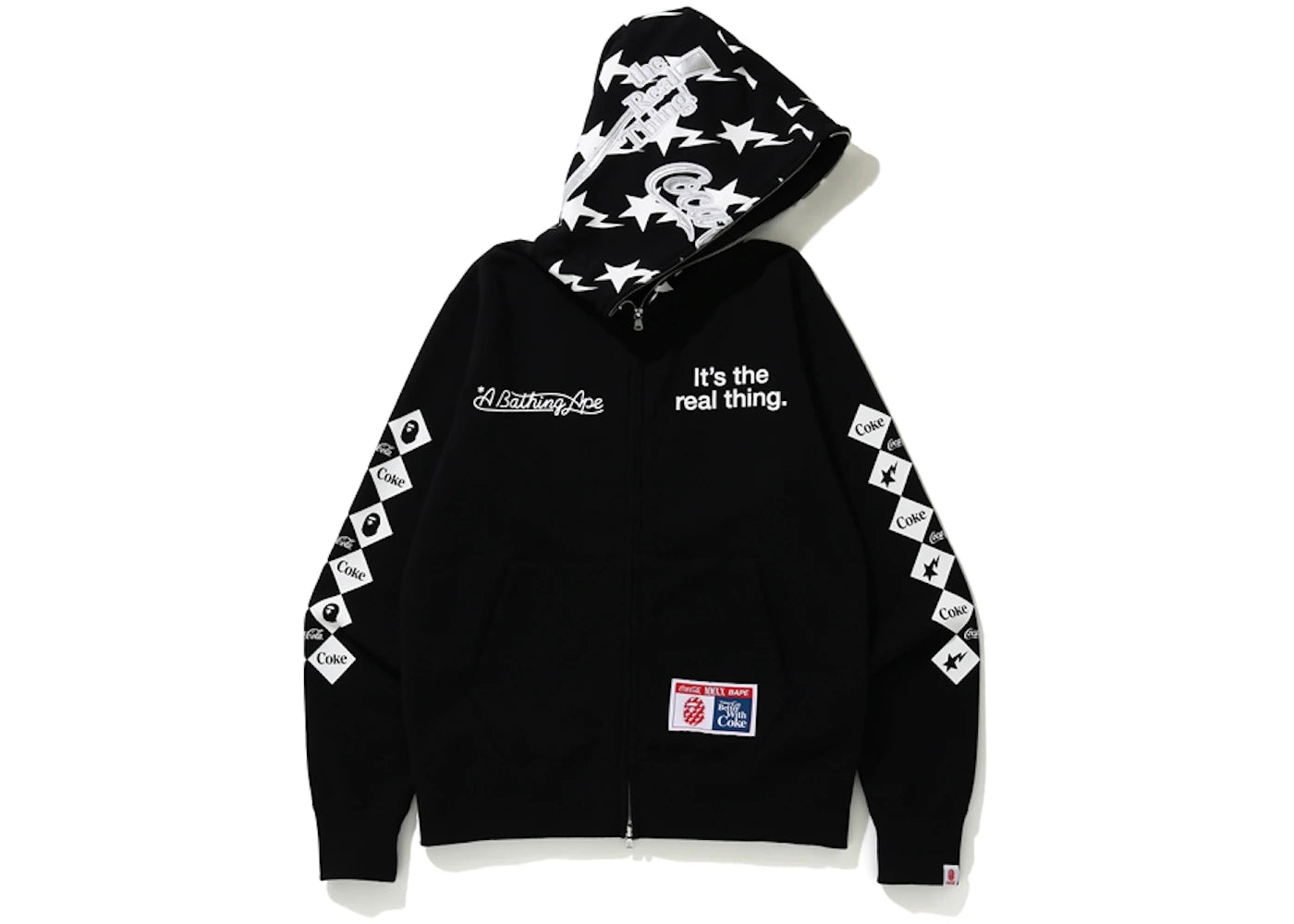 BAPE x Coca Cola Full Zip Hoodie Black