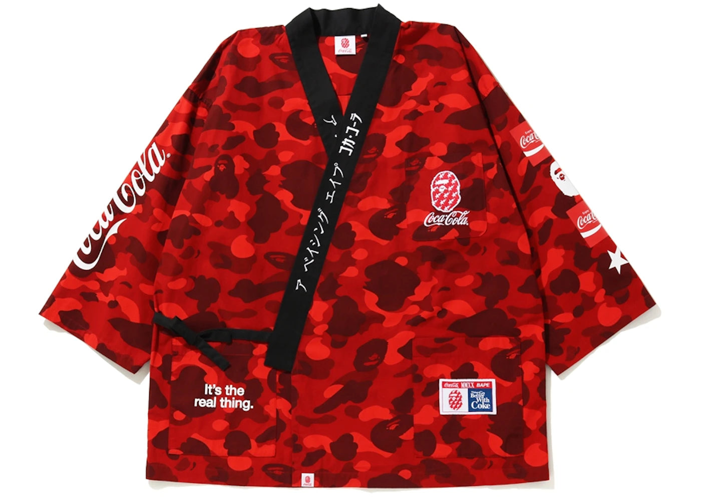 BAPE x Coca Cola Kimono Shirt Red
