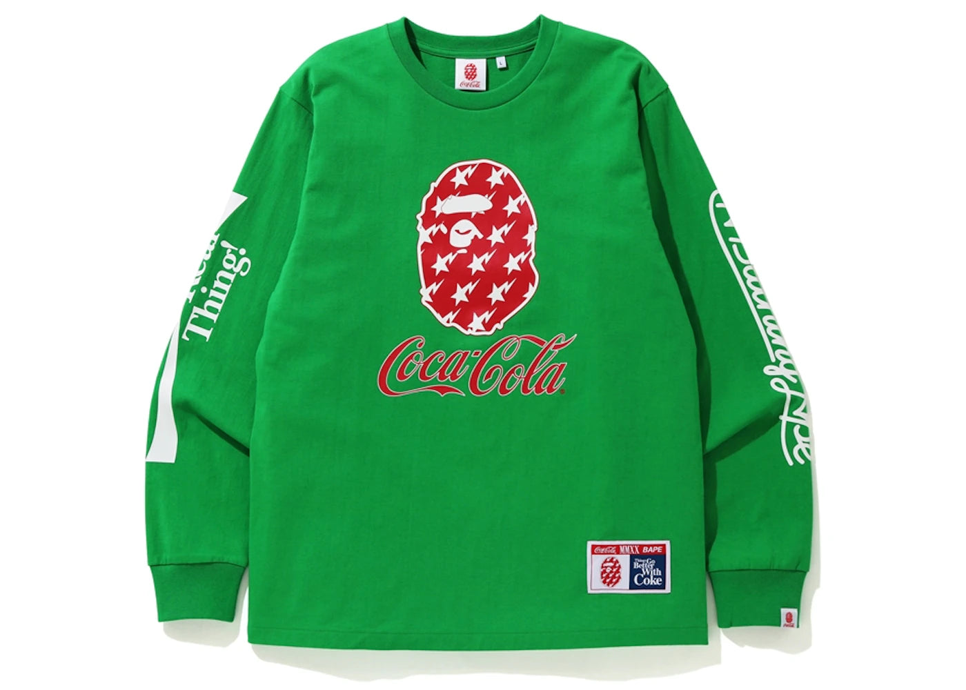 BAPE x Coca Cola L/S Tee Green