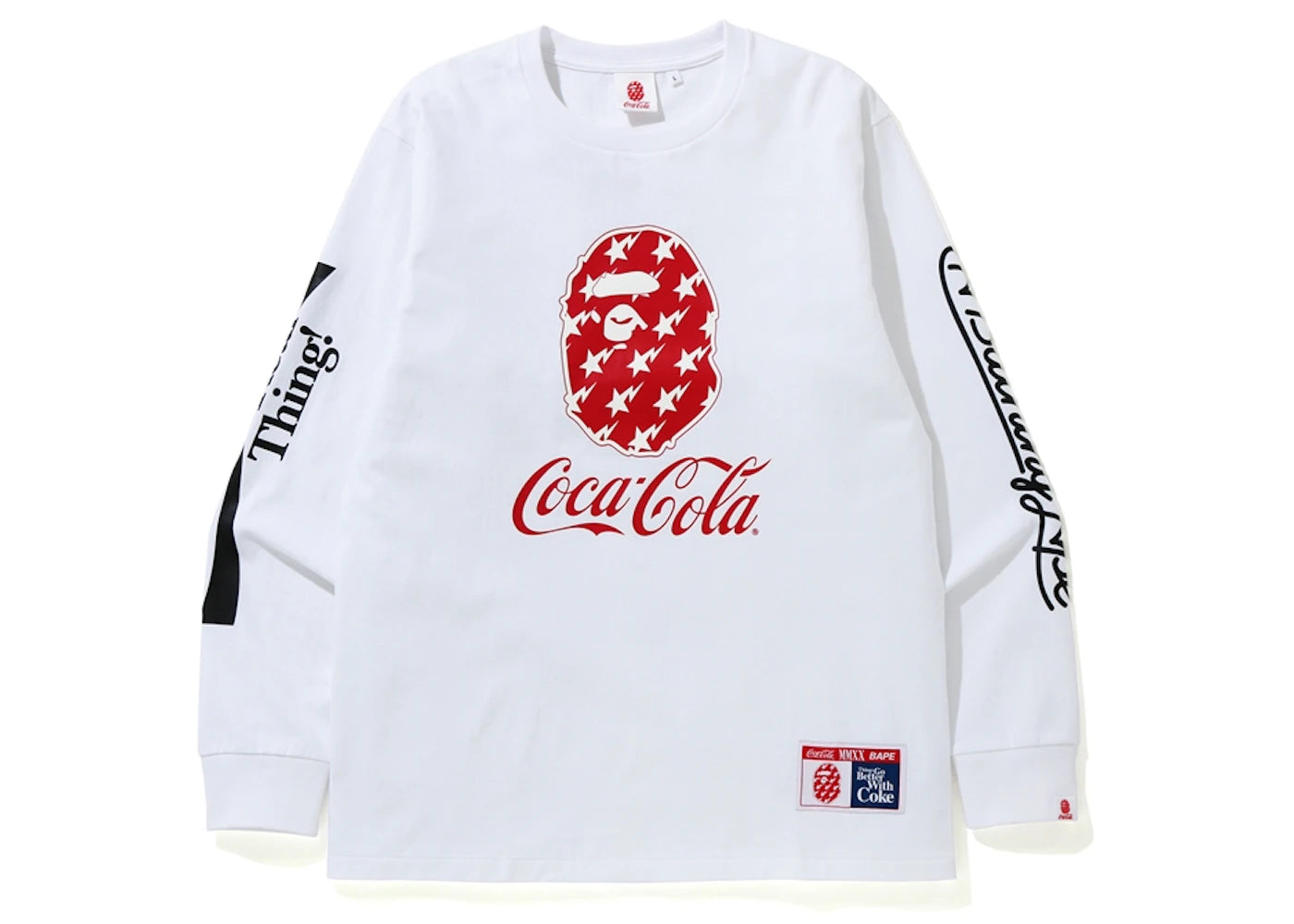 BAPE x Coca Cola L/S Tee White