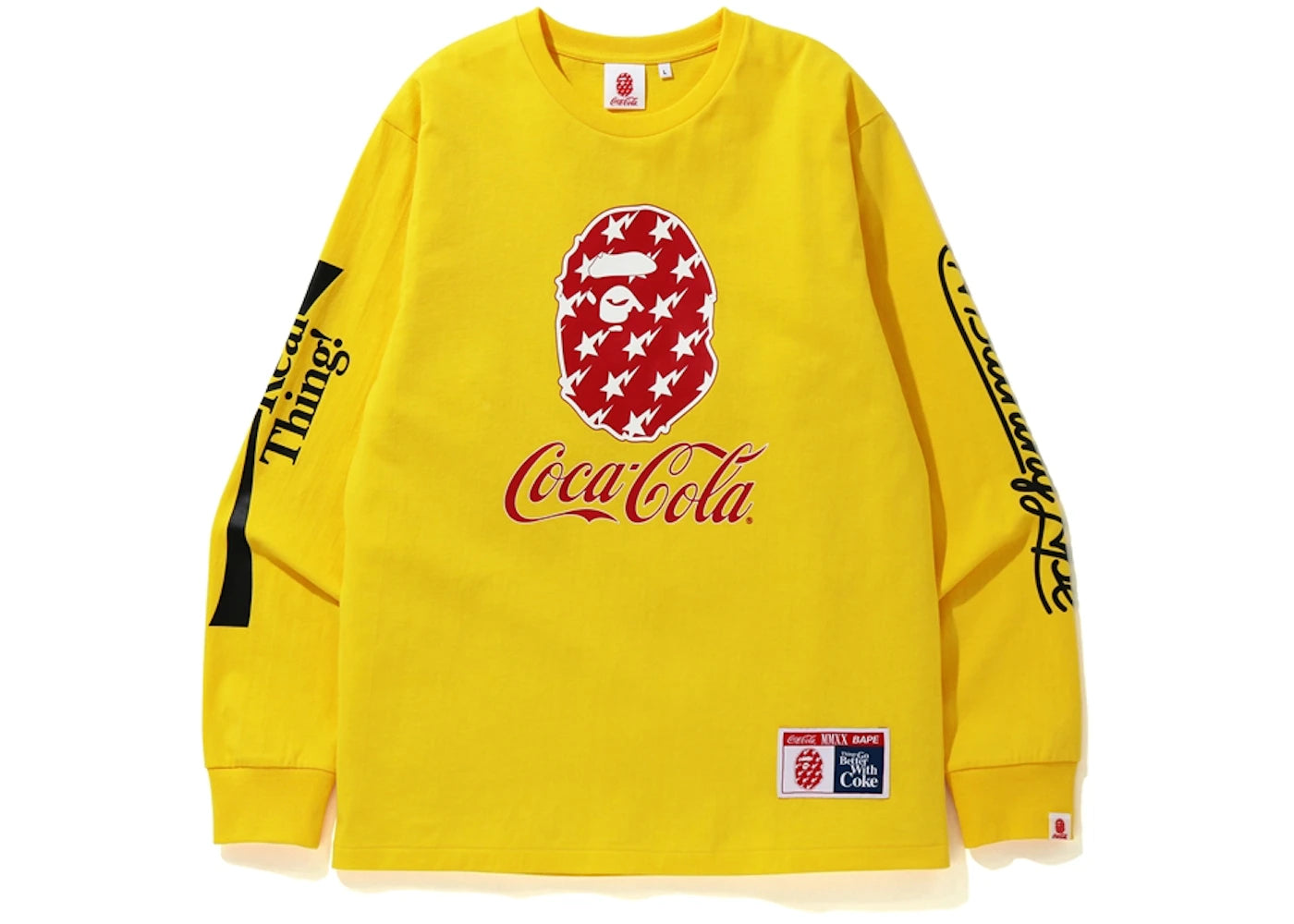 BAPE x Coca Cola L/S Tee Yellow