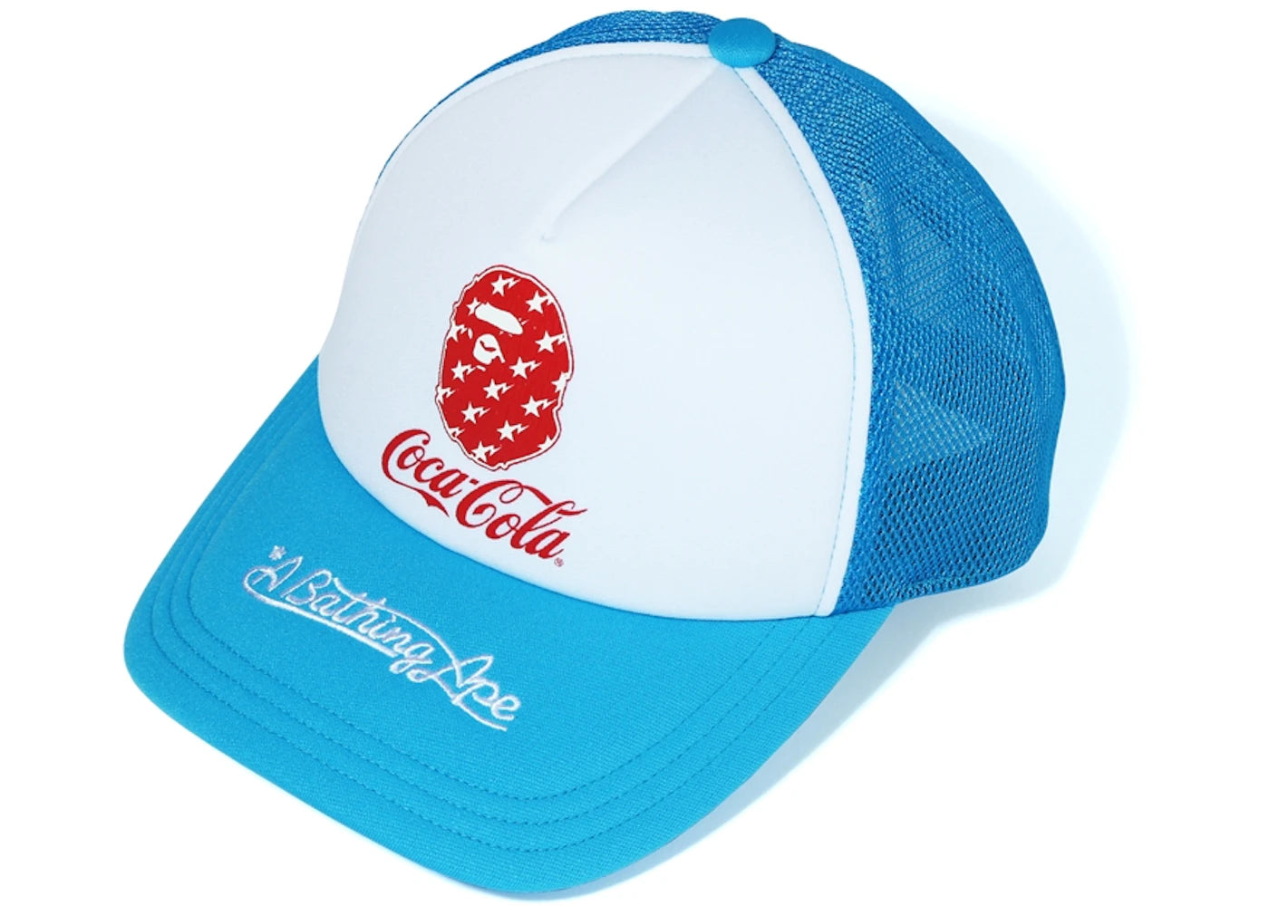 BAPE x Coca Cola Mesh Cap Blue
