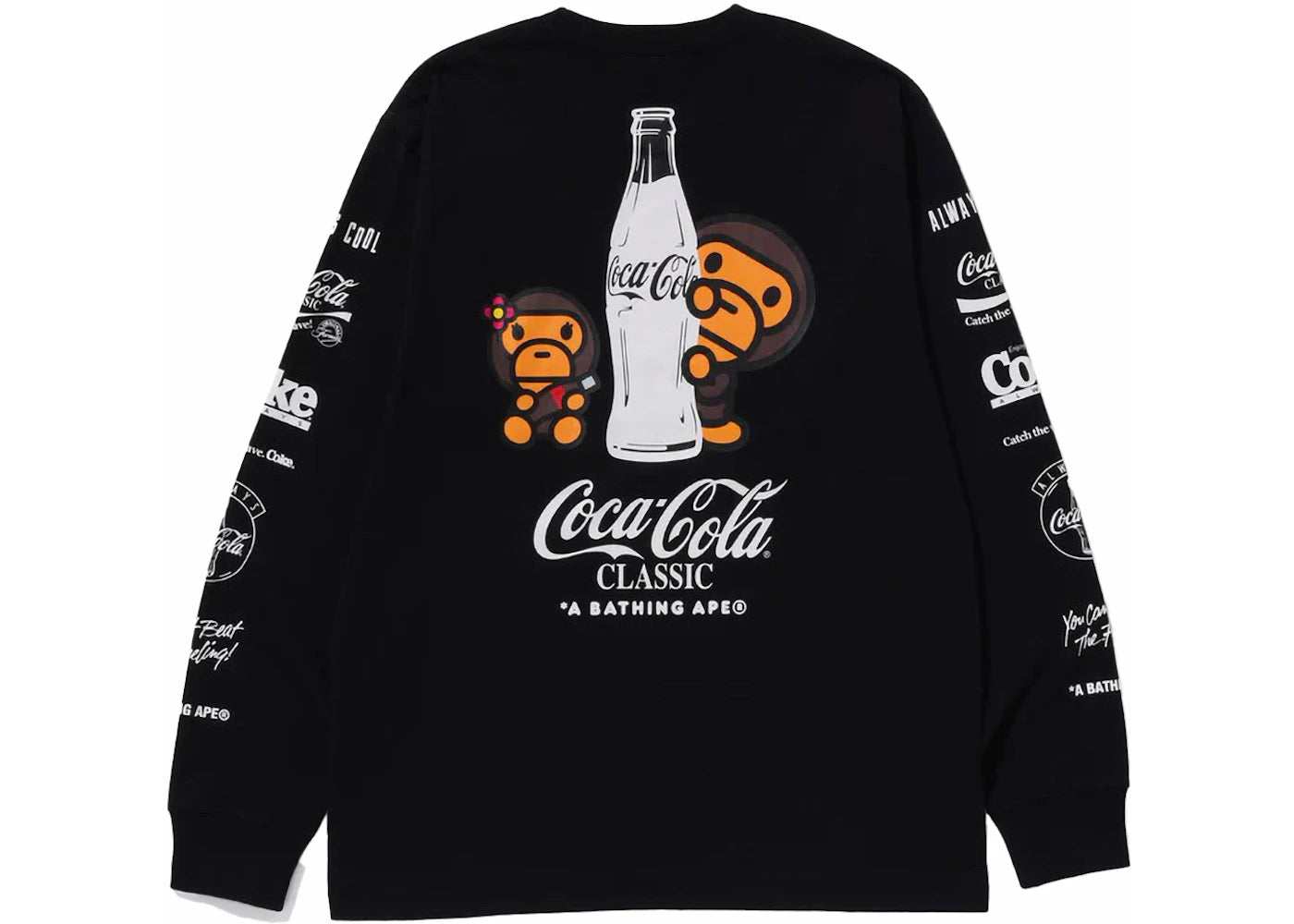 BAPE x Coca-Cola Milo L/S Tee Black