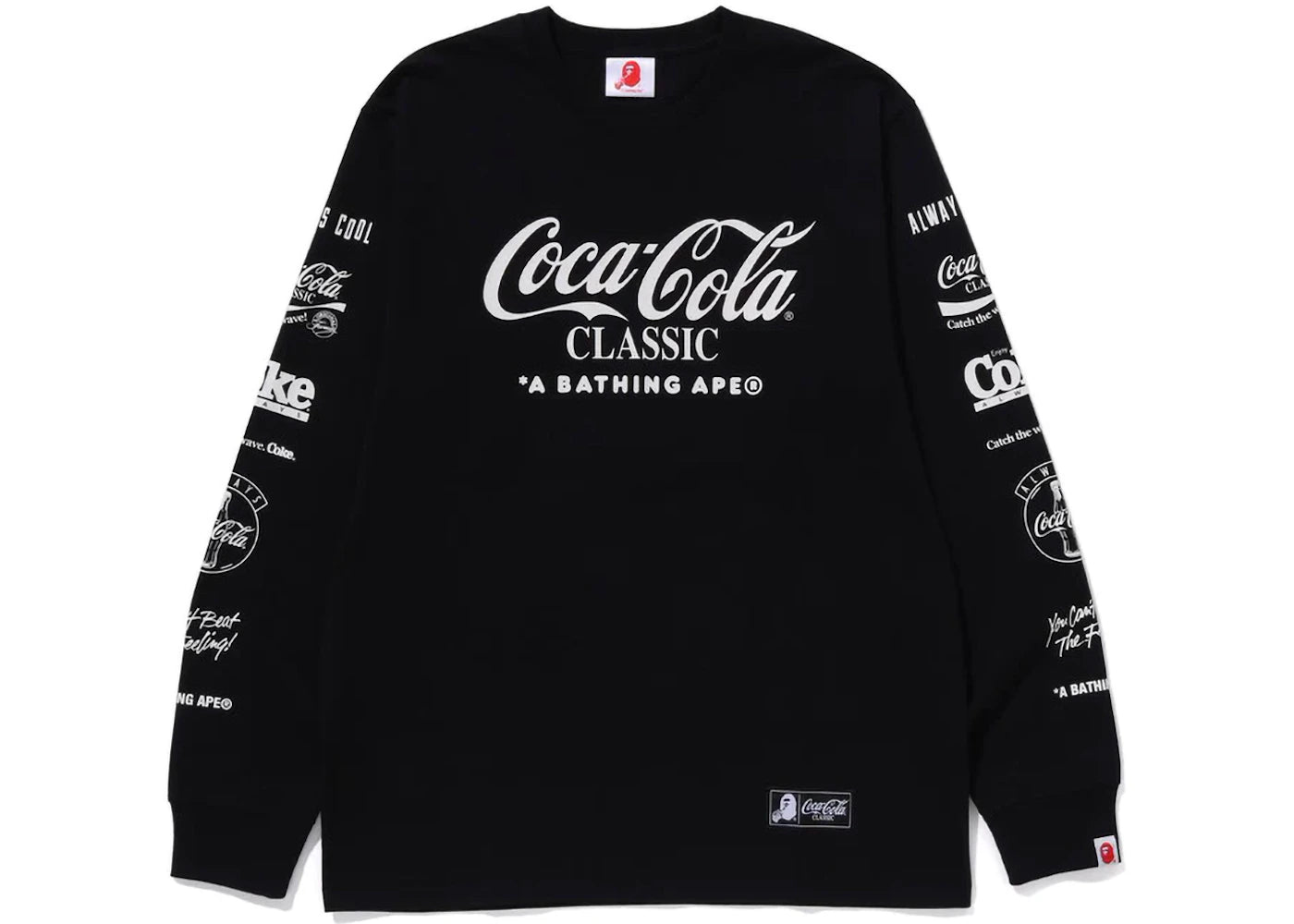 BAPE x Coca-Cola Milo L/S Tee Black