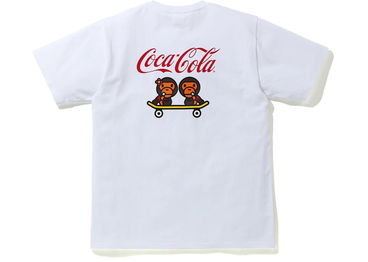 BAPE x Coca Cola Milo Skateboarding Tee White