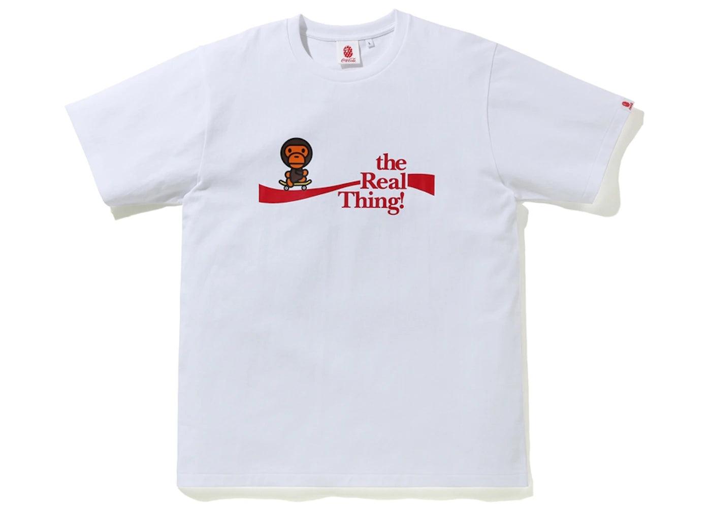 BAPE x Coca Cola Milo Skateboarding Tee White
