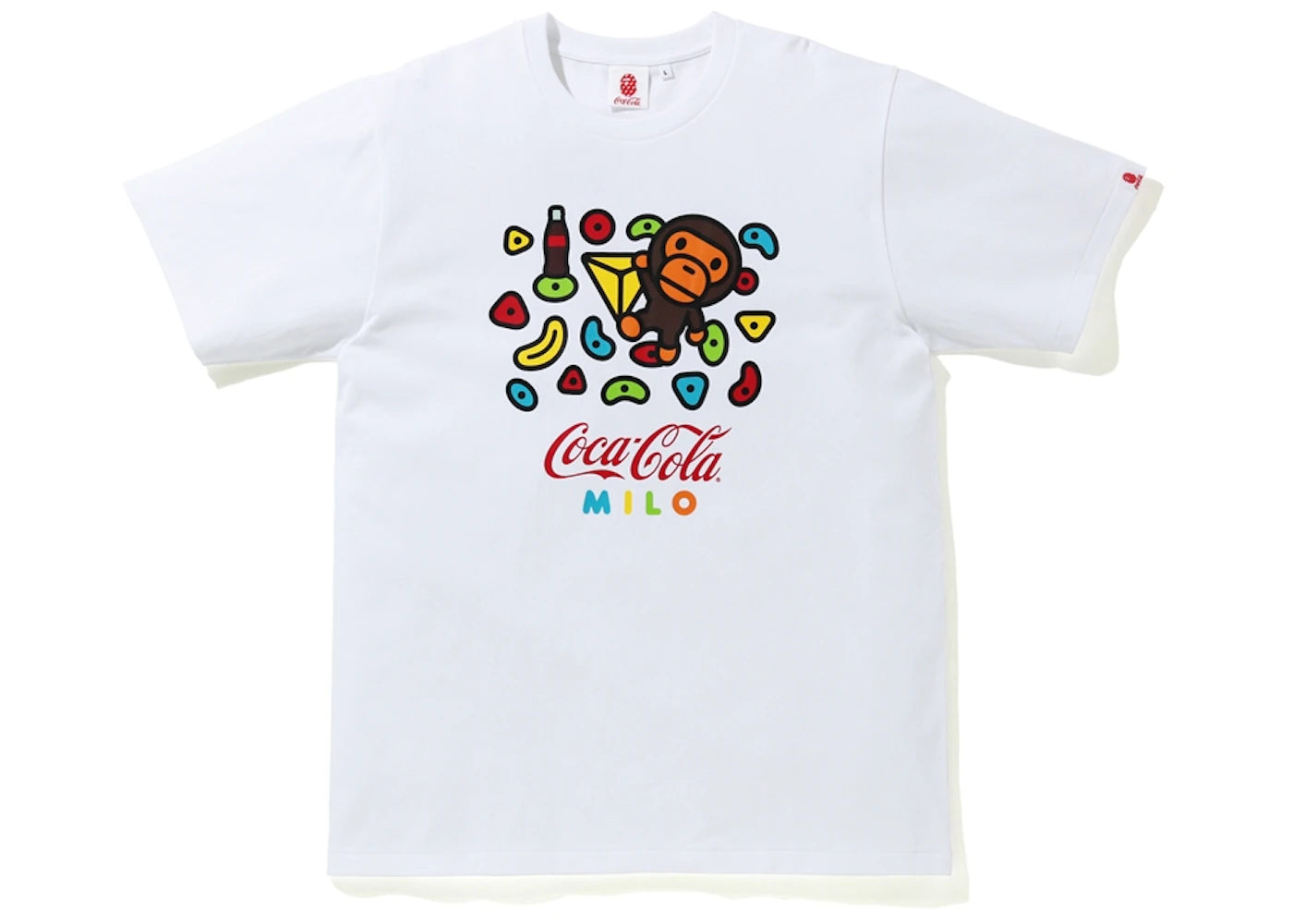 BAPE x Coca Cola Milo Sport Climbing Tee White