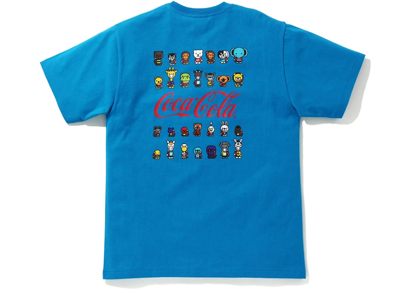 BAPE x Coca Cola Milo Surfing Tee Blue