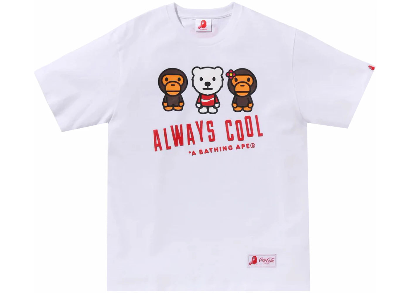 BAPE x Coca-Cola Milo Tee White