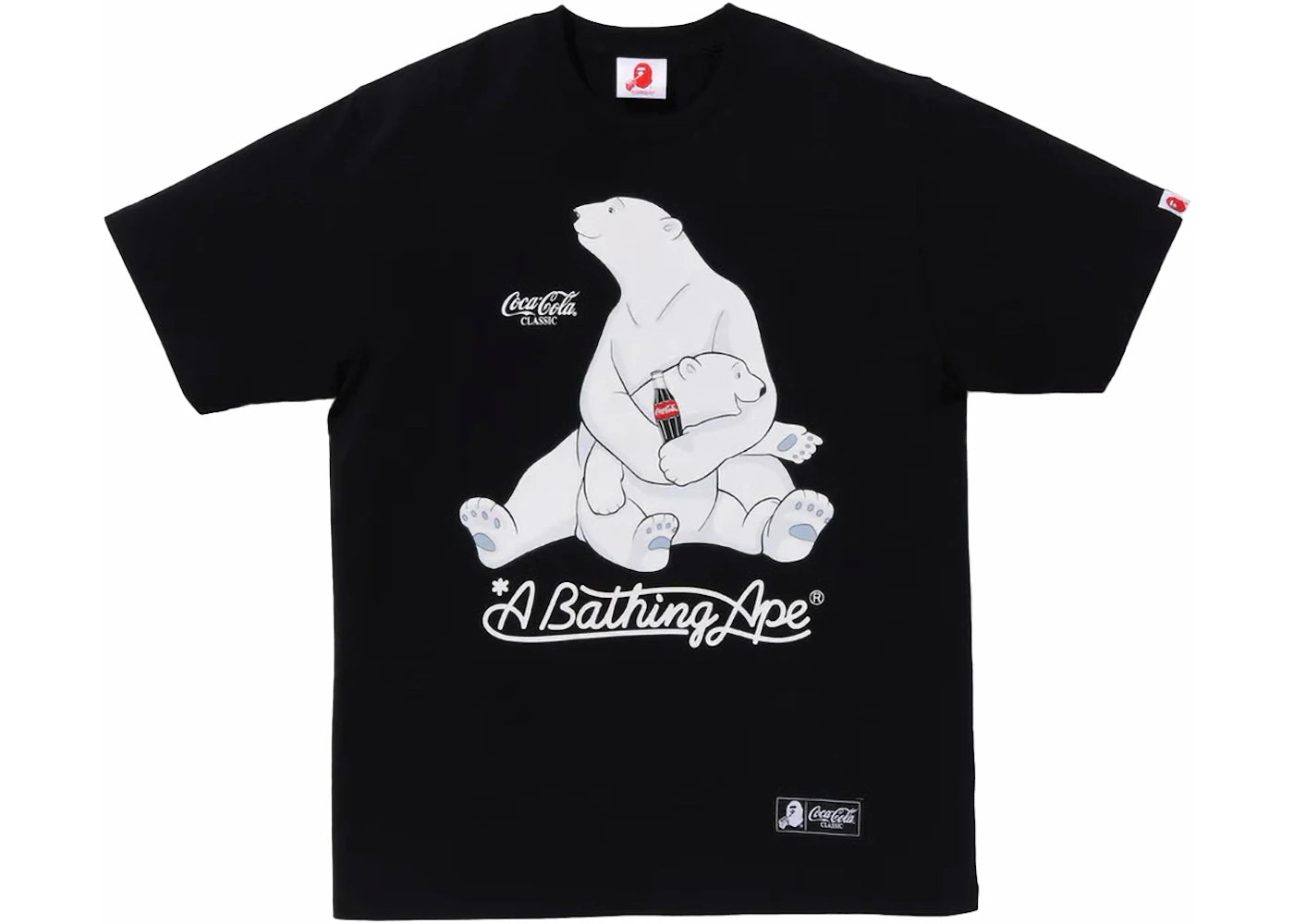 BAPE x Coca-Cola Polar Bear Tee Black