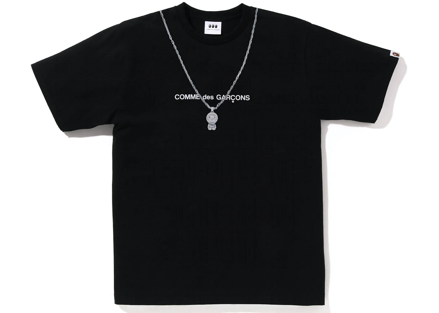 BAPE x Comme des Garcon Osaka Baby Milo Chain #2 Tee Black
