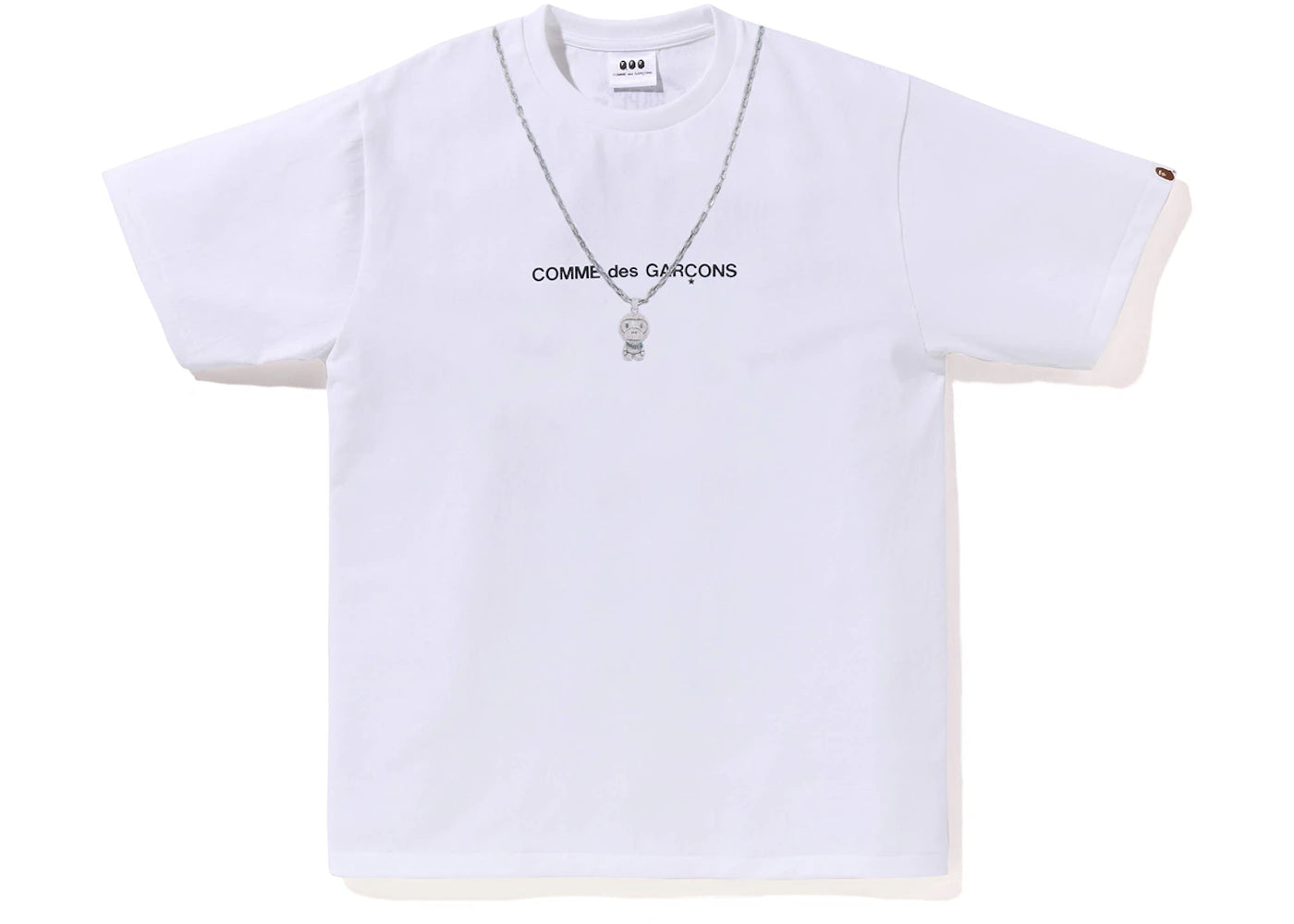 BAPE x Comme des Garcon Osaka Baby Milo Chain #2 Tee White