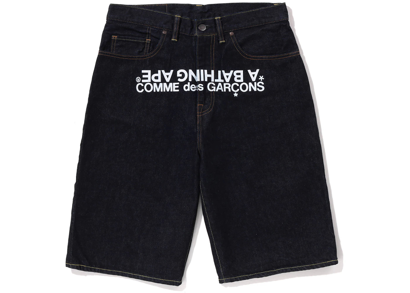 BAPE x Comme des Garcon Osaka Denim Shorts Indigo