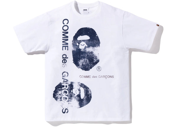 BAPE®︎ × COMME des GARÇONS OSAKA BAPE x Comme des Garcons Osaka 1 Tee White – Side Kicks