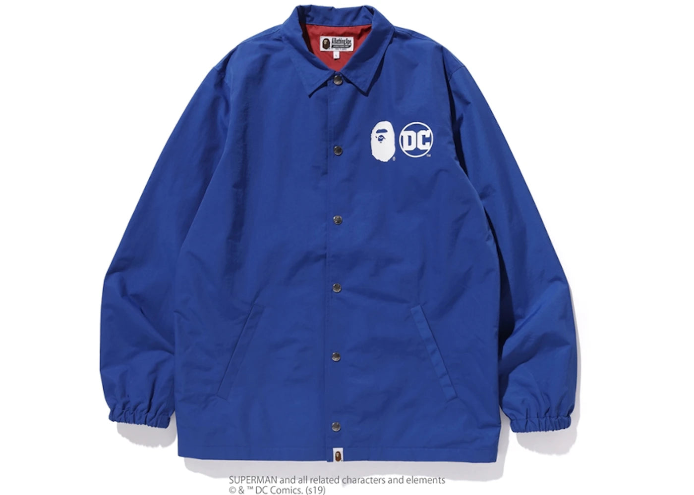 BAPE x DC Superman Coach Jacket Blue