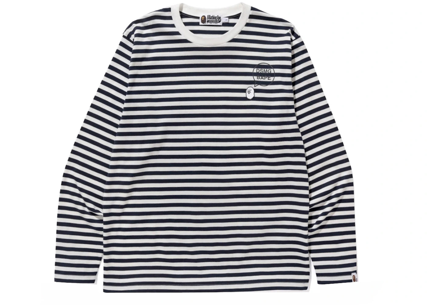 BAPE x DSM Hoop L/S Tee Navy