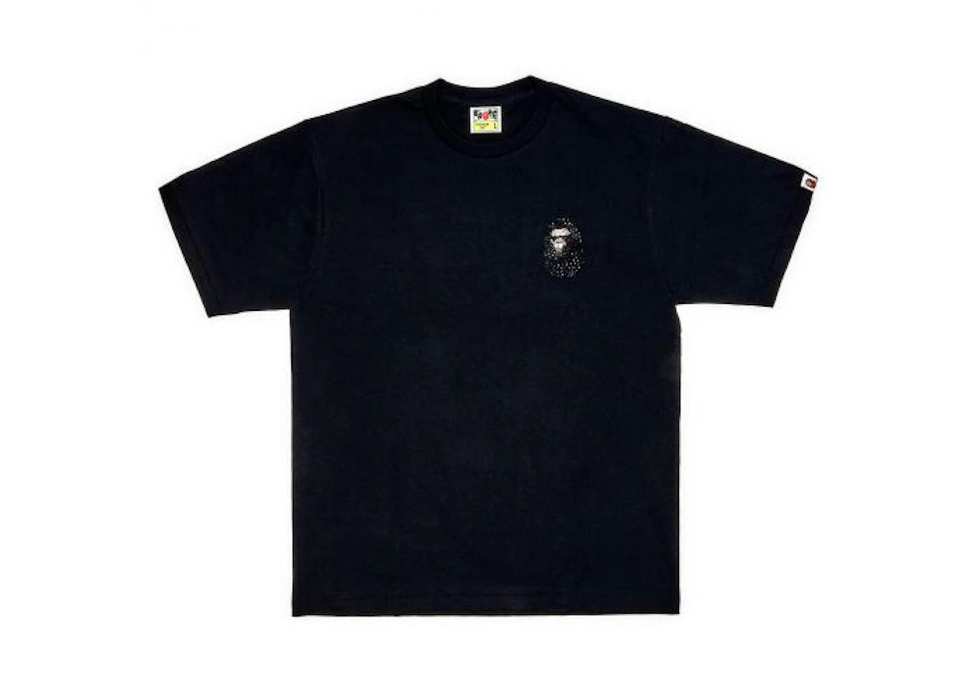 BAPE x Dover Street Market Special Camo Swarovski Ape Head T-shirt Black