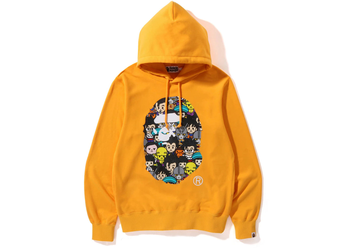 BAPE x Dragon Ball Super Ape Head Japan Exclusive Pullover Hoodie Orange