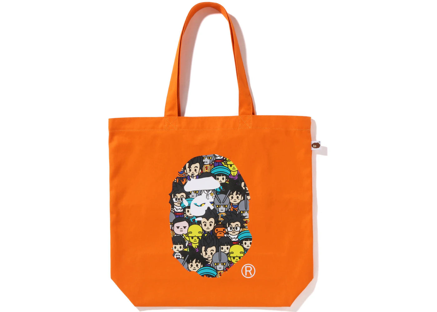 BAPE x Dragon Ball Super Ape Head Japan Exclusive Tote Bag Orange