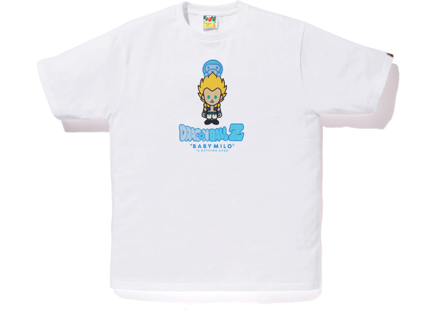 BAPE x Dragon Ball Z Gotenks Baby Milo Tee White