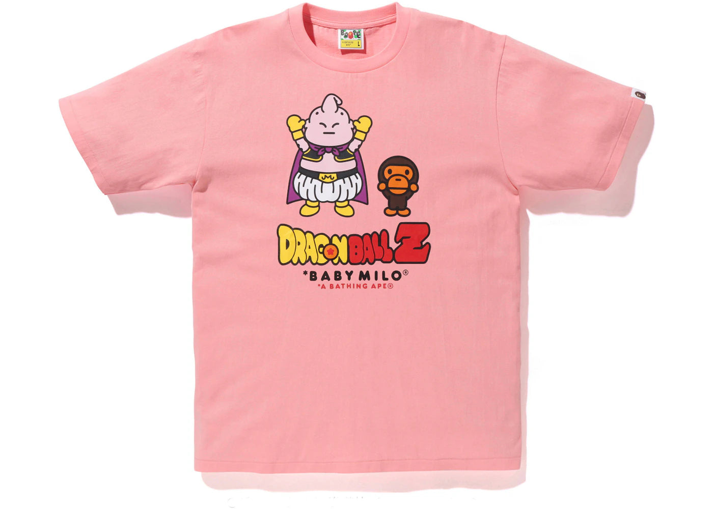 BAPE x Dragon Ball Z Majin Buu Baby Milo Tee Pink