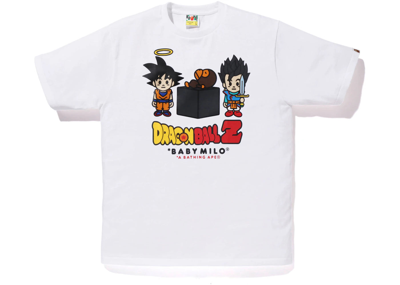 BAPE x Dragon Ball Z Son Goku & Son Gohan Baby Milo Tee White