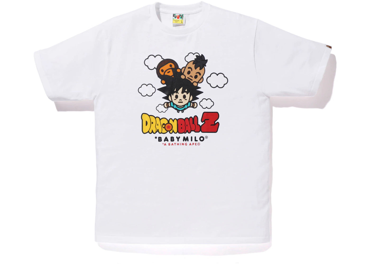 BAPE x Dragon Ball Z Son Goku & Uub Baby Milo Tee White