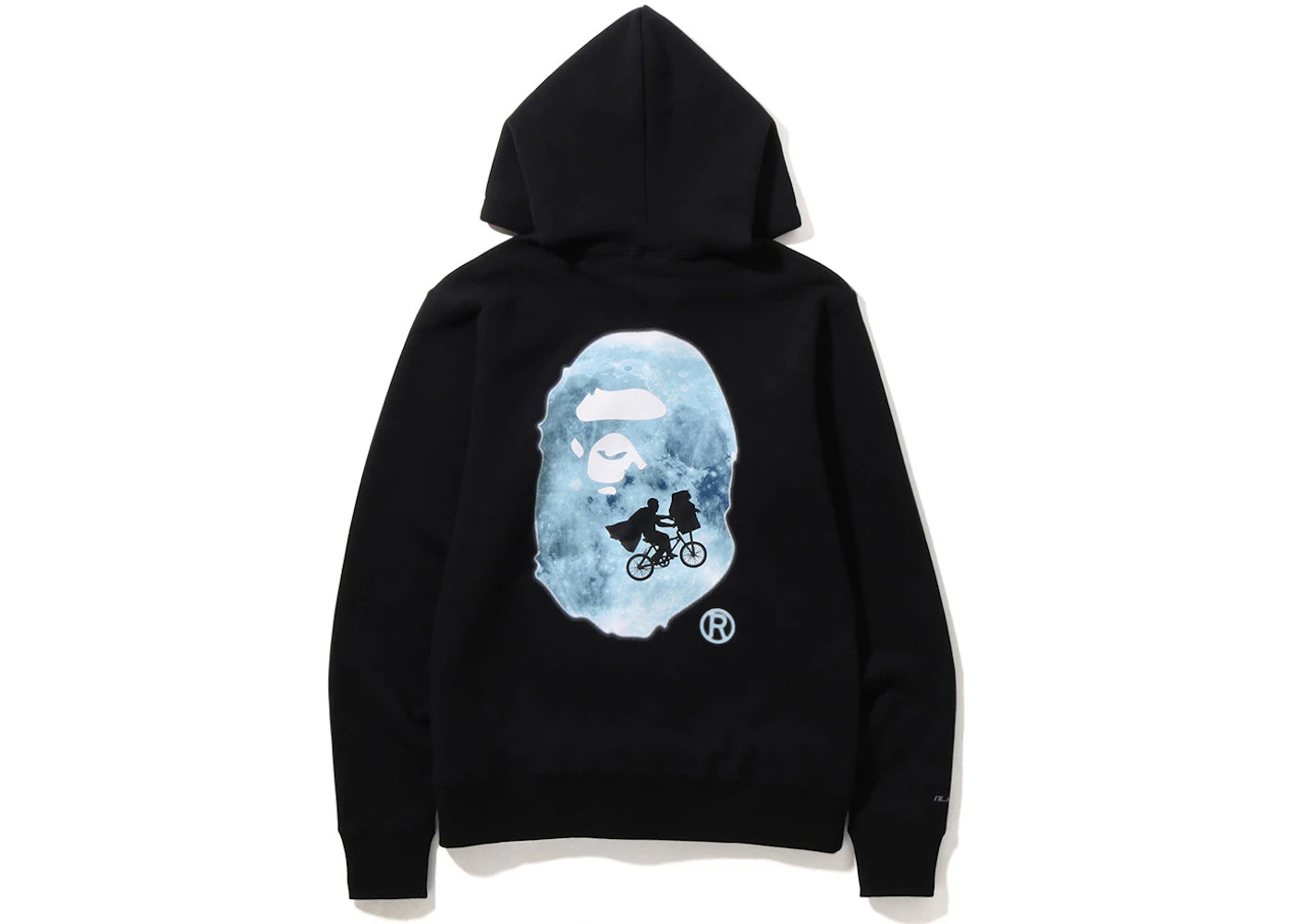 BAPE x E.T. Ape Head Zip Hoodie Black